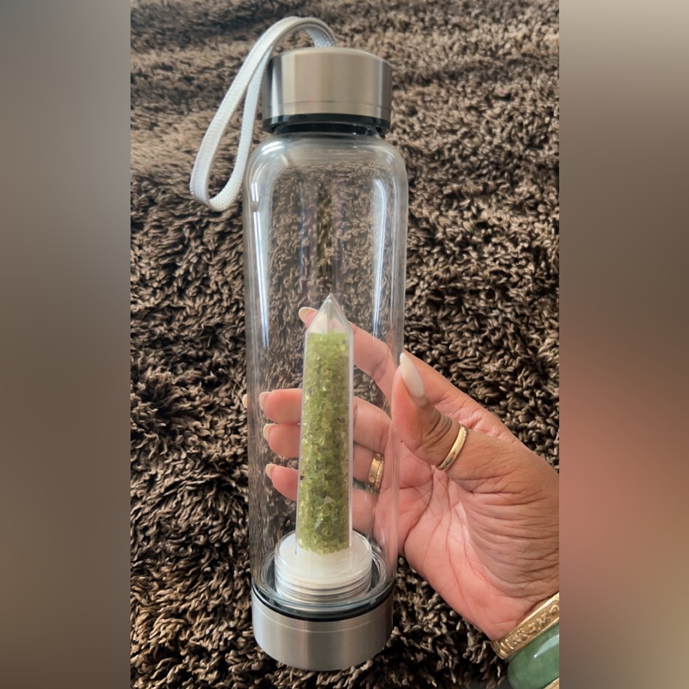 Crystal Peridot Water Bottle